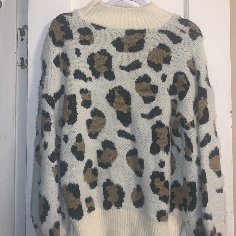 Leopard print sweater